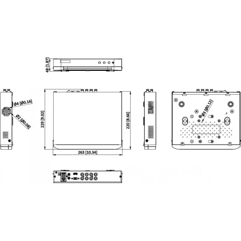 Hikvision iDS-7208HQHI-M1/T 8-kanaals 5-in-1 AcuSense hybride DVR