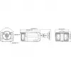 Hikvision Turbo HD met ColorVu DS-2CE12KF3TP-DLS(180°) 3K bullet bewakingscamera