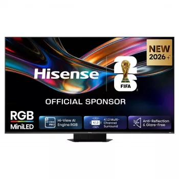 HISENSE 65UR9DS 65 inch 4K UHD RGB MiniLED Smart TV, 170Hz, 6ms, HDR, WiFi, Bluetooth, zwart/grijs