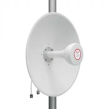 HISMART 5G/LTE/CBRS 2x2 MIMO Richtantenne (Paneel), 1,7-4,2 GHz, 17+19 dBi, N-bus, IP67