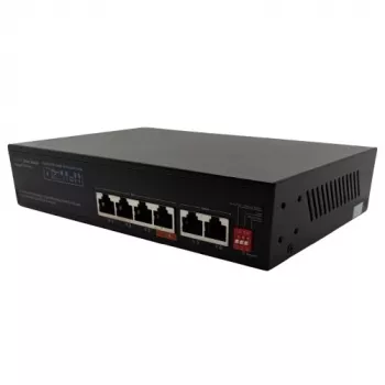 HISMART PoE-switch 1000Mbps 4-poorts + 2G uplink