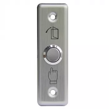 HISMART TV993888 RVS inbouw deuropenerdrukknop met blauwe LED, NO/NC/COM, IP65