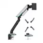 HISMART stabiele monitorarm met gasveer voor 24-57 inch beeldschermen, grijs