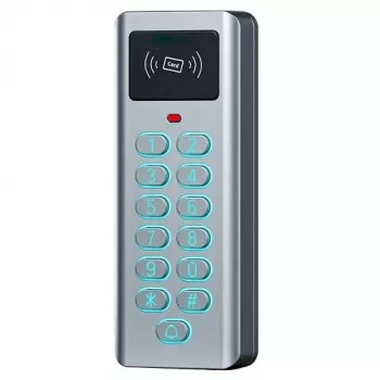 HISMART TV993758 IP65 standalone toegangscontrole toetsenbord met Mifare-kaartlezer en ingebouwde controller