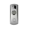 HISMART TV993871 deurbelknop, zinklegering, NO/COM, opbouwmontage, zilver