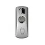 HISMART TV993871 deurbelknop, zinklegering, NO/COM, opbouwmontage, zilver