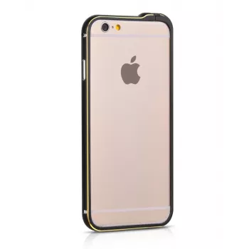 Hoco Apple iPhone 6 / 6s Blade Series Fedora Metal Bumper Zwart