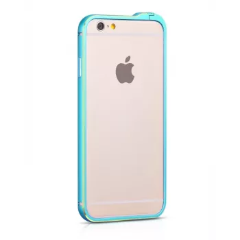 Hoco Apple iPhone 6 / 6s Blade Series Fedora Metal Bumper blauw