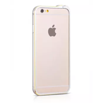Hoco Apple iPhone 6 / 6s Blade Series Fedora Metal Bumper HI-T026 zilver