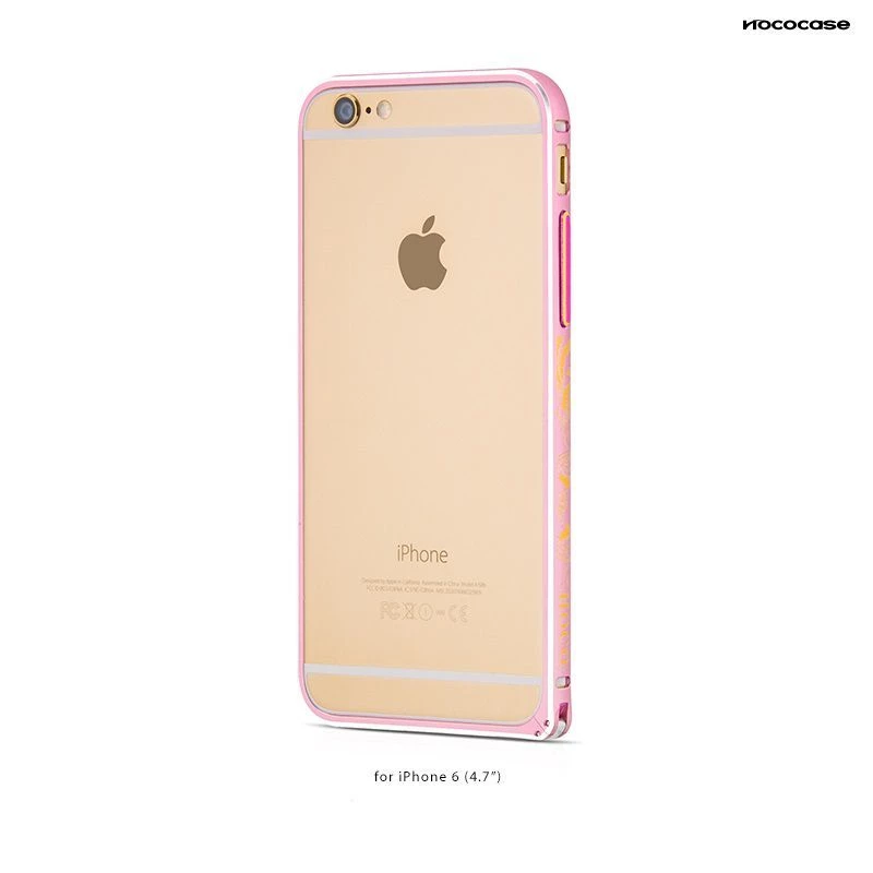 Hoco Good Fortune bumper case voor Apple iPhone 6 / 6S HI-T027 roze