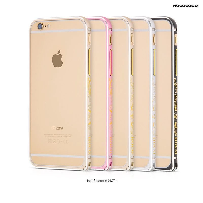 Hoco Good Fortune bumper case voor Apple iPhone 6 / 6S HI-T027 roze