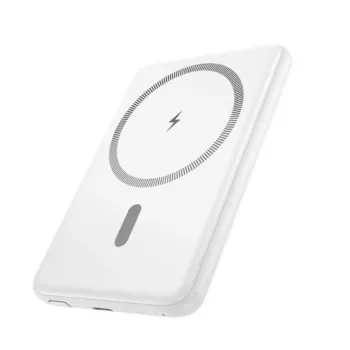 Hoco J140A Tony PD20W ultra-dunne magnetische powerbank (5000mAh) wit