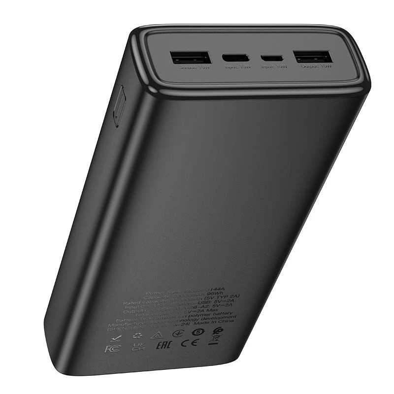 Hoco J144A Hymn powerbank 30000mAh zwart