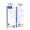 Hoco M113 clear universele digitale oordopjes met microfoon voor Apple Lightning, wit