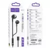 Hoco M115 Sagacious universele oordopjes met microfoon, zwart