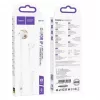 Hoco M115 Sagacious universele oordopjes met microfoon, in-ear, bedraad, 3.5mm jack, wit