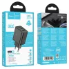 Hoco N51 Scenery PD65W (2C1A) GaN oplader EU-stekker zwart