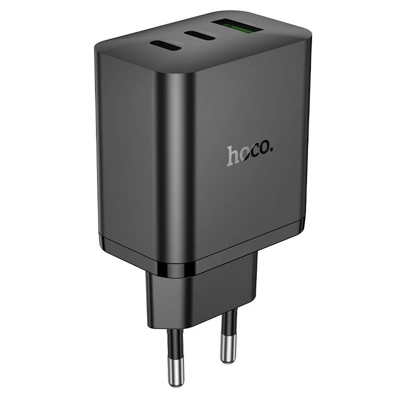 Hoco N51 Scenery PD65W (2C1A) GaN oplader EU-stekker zwart