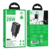 Hoco N60 Gentle enkelvoudige PD20W-oplader (EU) zwart