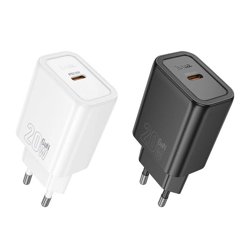 Hoco N60 Gentle enkelvoudige PD20W oplader (EU) wit