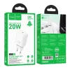 Hoco N60 Gentle enkelvoudige PD20W oplader (EU) wit