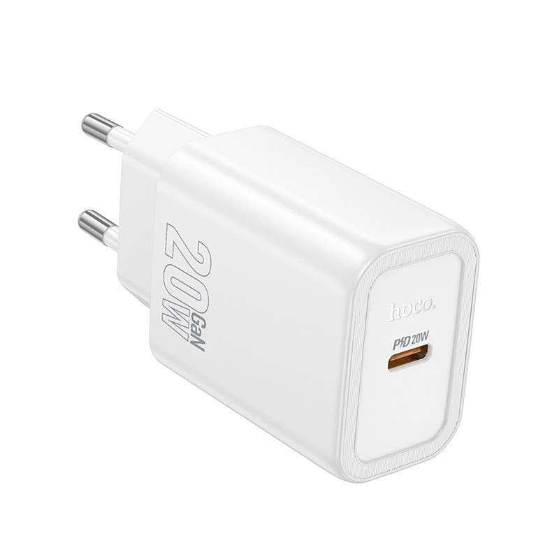 Hoco N60 Gentle enkelvoudige PD20W oplader (EU) wit
