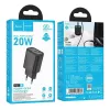 Hoco N61 Gentle PD20W+QC3.0 oplader (EU) zwart