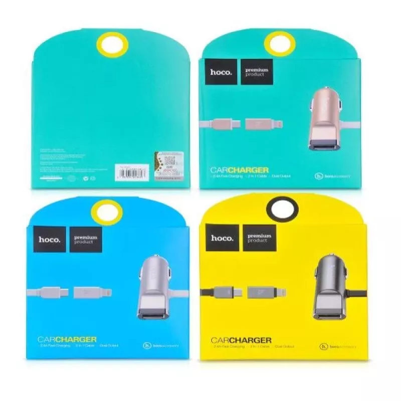 Hoco Universal UCL01 multifunctionele kabel Apple + Micro USB, grijs, 1,2m