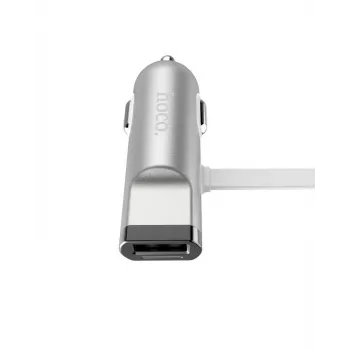 Hoco Universal UCL01 Multifunctionele kabel Apple + Micro USB zilver 1,2 m