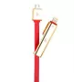 HOCO Universele UPL14 Lipstick Series 2-in-1 oplaadkabel (Apple Lightning + Micro USB) rood