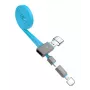Hoco UPL03 Share Line Apple + Micro USB blauw 2-in-1 laad- en datakabel 1m