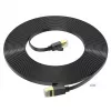 Hoco US07 General Pure Copper Flat netwerkkabel (10m) zwart