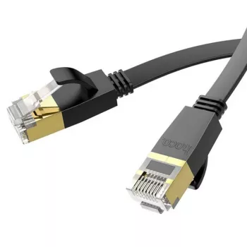 Hoco US07 General Pure Copper platte netwerkkabel (5m) zwart