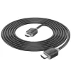Hoco US08 HDMI 2.0 kabel 3m zwart 4K HDR goud gecoat