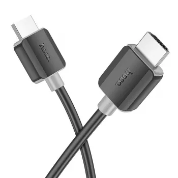 Hoco US08 HDMI 2.0 kabel 3m zwart 4K HDR goud gecoat