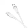Hoco X109 Energy 60W siliconen oplaad- en datakabel USB-C naar USB-C 1m wit