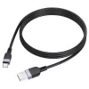 Hoco X109 Energy Siliconen Oplaad- en Datakabel USB-A naar USB-C 1m Zwart