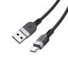 Hoco X109 Energy Siliconen Oplaad- en Datakabel USB-A naar USB-C 1m Zwart