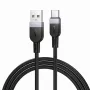 Hoco X109 Energy Siliconen Oplaad- en Datakabel USB-A naar USB-C 1m Zwart