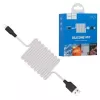 Hoco X21 siliconen iPhone oplaadkabel zwart wit