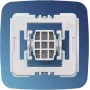Homematic IP adapter voor Gira New Generation, 20-pack, wit, kunststof, IP20, wandmontage, schroeven inbegrepen