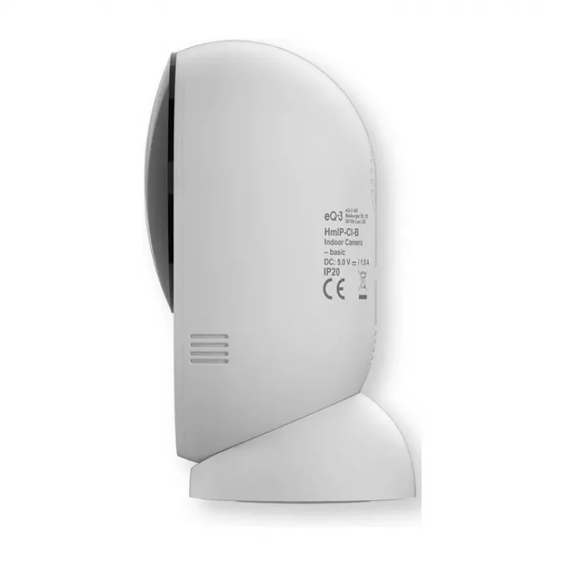 Homematic IP Indoor Camera basic (HmIP-CI-B) – 3 MP Wi-Fi beveiligingscamera, wit/zwart
