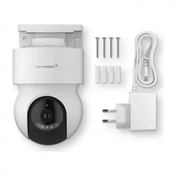 Homematic IP buiten camera (HmIP-CO) wit, 5MP, WLAN – smart-home-bewakingscamera