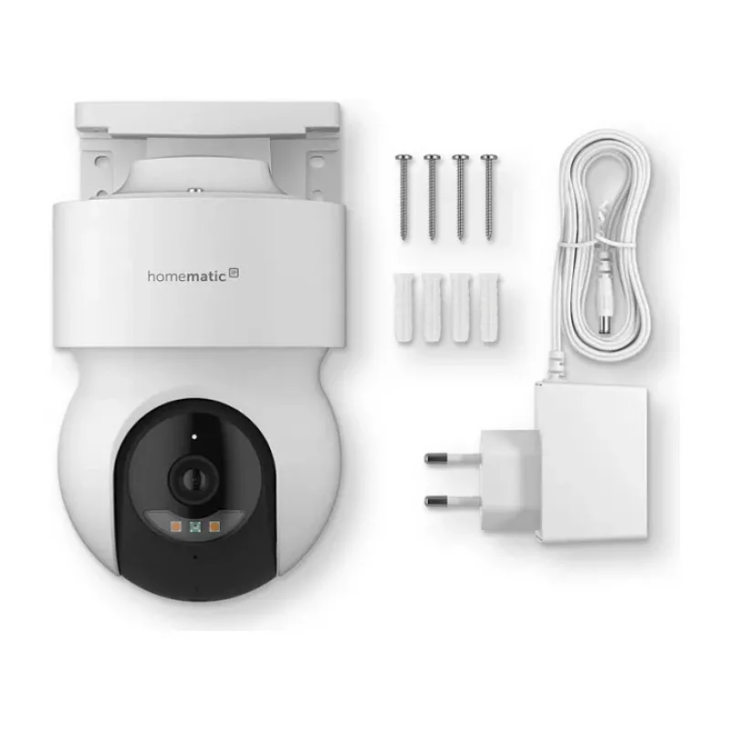 Homematic IP buiten camera (HmIP-CO) wit, 5MP, WLAN – smart-home-bewakingscamera