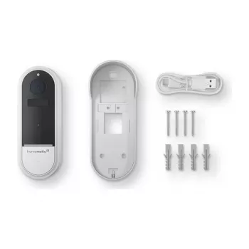 Homematic IP videodeurbel HmIP-CODB, 3 MP, Wi-Fi, wit