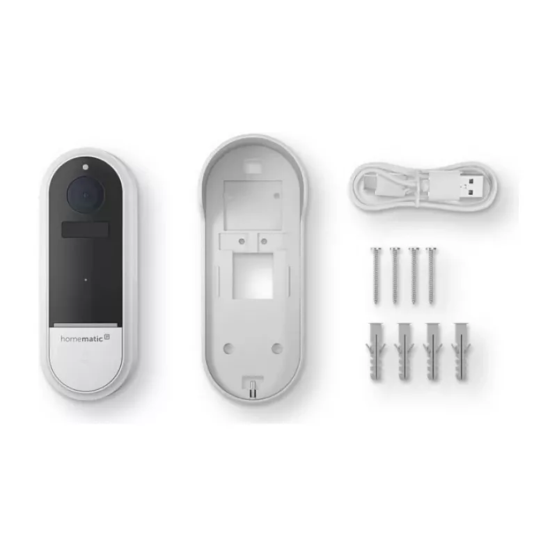 Homematic IP videodeurbel HmIP-CODB, 3 MP, Wi-Fi, wit