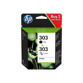 HP 303 Zwart/driekleur originele inktcartridge 2-pack