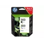 HP 303 Zwart/driekleur originele inktcartridge 2-pack