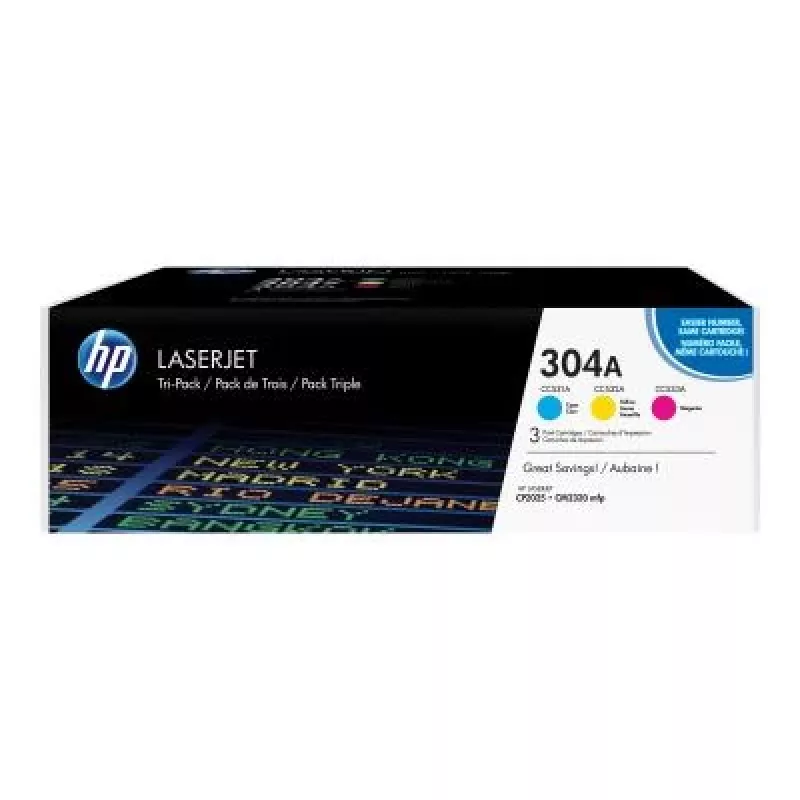 HP 304A multipack originele inktcartridge (zwart & driekleurig) (CF372AM)