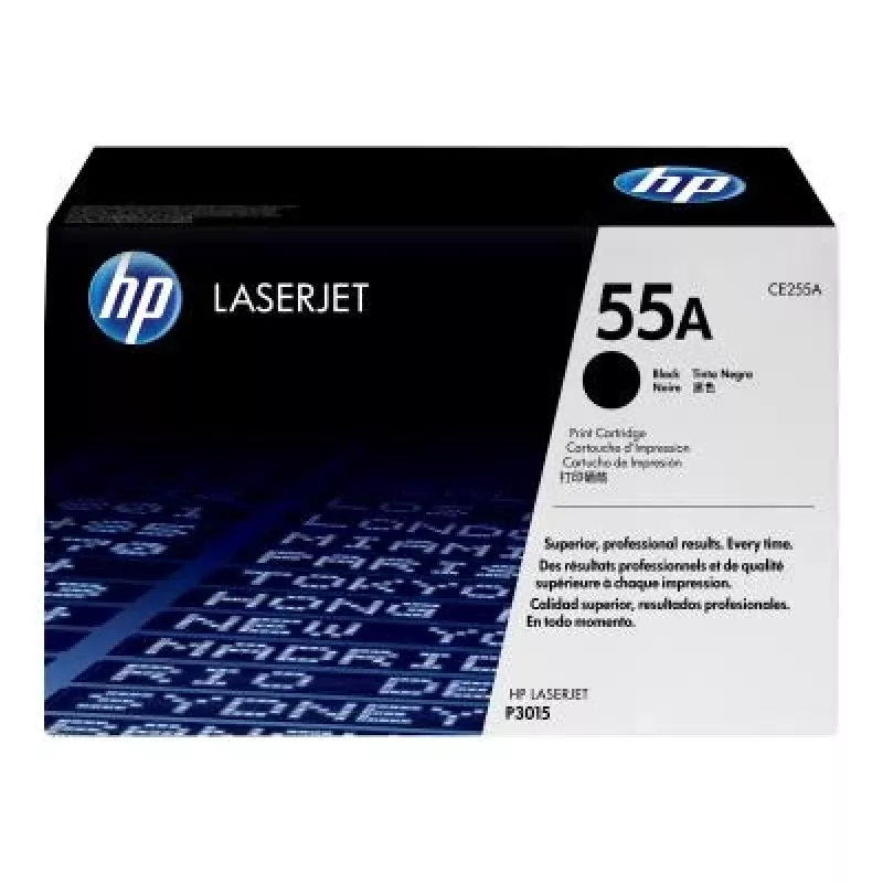HP 55A originele tonercartridge, zwart (CE255A) - 6.000 pagina's